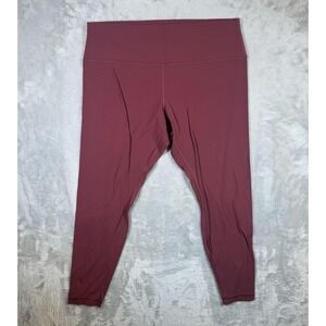 Lululemon Leggings Womens 18 Purple High Rise 25" Crop Plus Size Yoga Pants